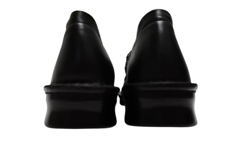 【インコルジェ5004 ブラック】シングルステッチストラップシューズ