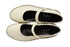 【インコルジェ5004 アイボリー】シングルステッチストラップシューズ