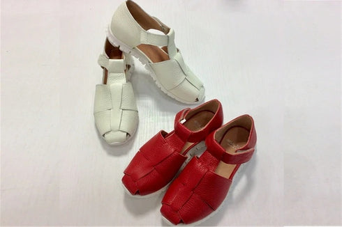 【arui_toe 5080 カーキ】本革軽量グルカサンダル