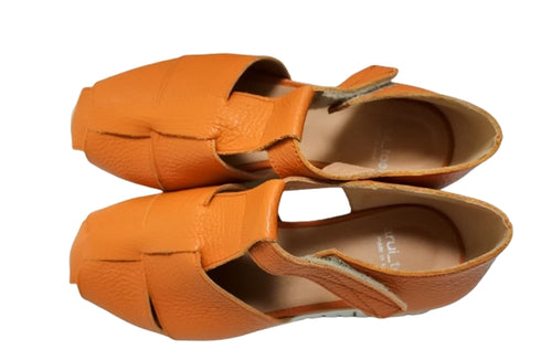 【arui_toe 5080 オレンジ】本革軽量グルカサンダル