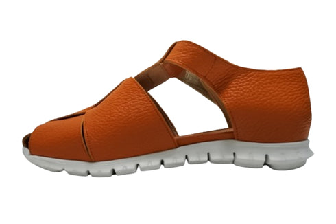 【arui_toe 5080 オレンジ】本革軽量グルカサンダル