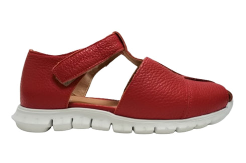 【arui_toe 5080 レッド】本革軽量グルカサンダル