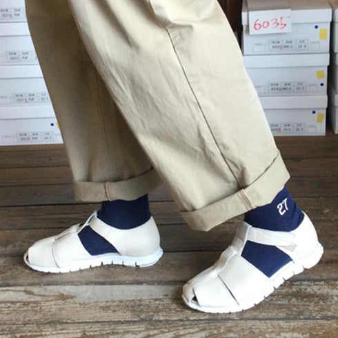 【arui_toe 5080 レッド】本革軽量グルカサンダル