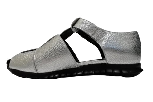 【arui_toe 5080 シルバー】本革軽量グルカサンダル