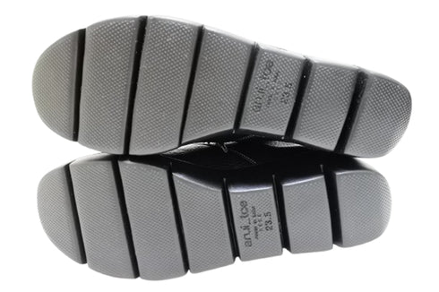 【arui_toe 5081 ブラック】本革軽量厚底チャッカブーツ
