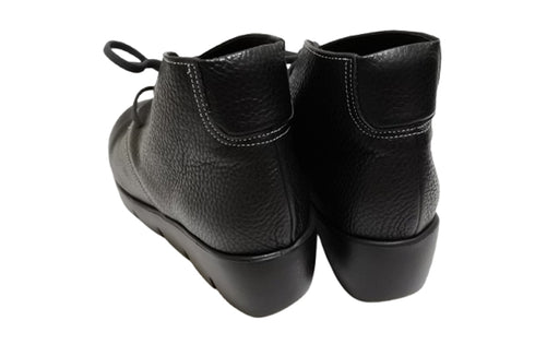 【arui_toe 5081 ブラック】本革軽量厚底チャッカブーツ