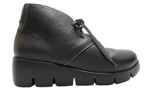 【arui_toe 5081 ブラック】本革軽量厚底チャッカブーツ