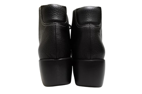 【arui_toe 5081 ブラック】本革軽量厚底チャッカブーツ