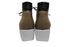 【arui_toe 5081 グレージュ】本革軽量厚底チャッカブーツ