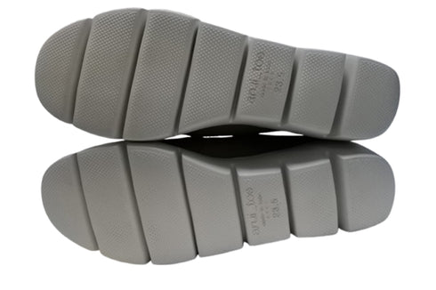 【arui_toe 5082 ダークベージュ】本革軽量厚底スリッポンシューズ