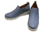 【arui_toe 5082 サックスブルー】本革軽量厚底スリッポンシューズ