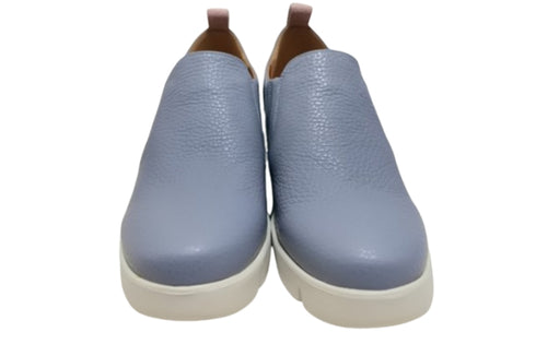 【arui_toe 5082 サックスブルー】本革軽量厚底スリッポンシューズ