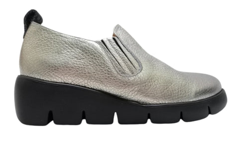 【arui_toe 5082 チタン】本革軽量厚底スリッポンシューズ