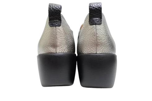 【arui_toe 5082 チタン】本革軽量厚底スリッポンシューズ