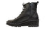 【インコルジェ 5501 ブラック】ウエッジタンクソール靴紐ハイカットブーツ