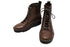 【インコルジェ 5501 ダークブラウン】ウエッジタンクソール靴紐ハイカットブーツ