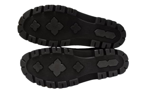 【インコルジェ 5501 ダークネイビー】ウエッジタンクソール靴紐ハイカットブーツ