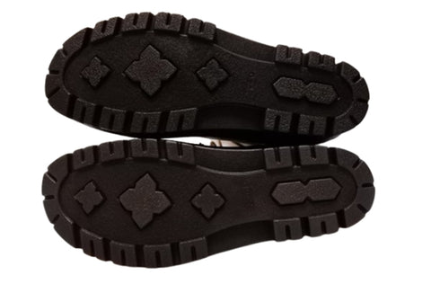 【インコルジェ 5501 カーキ】ウエッジタンクソール靴紐ハイカットブーツ