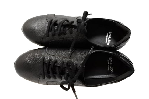 【arui_toe 57502 ブラック】本革コンフォートスニーカー