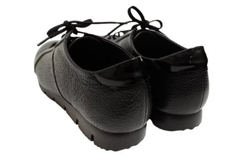 【arui_toe 57502 ブラック】本革コンフォートスニーカー