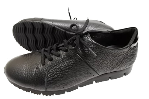 【arui_toe 57502 ブラック】本革コンフォートスニーカー