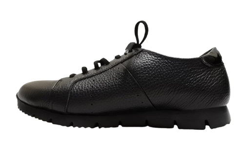 【arui_toe 57502 ブラック】本革コンフォートスニーカー