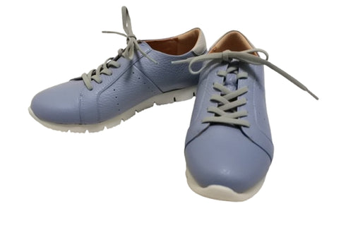 【arui_toe 57502 サックスブルー】本革コンフォートスニーカー
