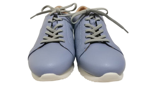 【arui_toe 57502 サックスブルー】本革コンフォートスニーカー