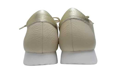 【arui_toe 57502 サンドベージュ】本革コンフォートスニーカー