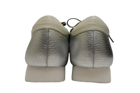 【arui_toe 57502 シルバー】本革コンフォートスニーカー