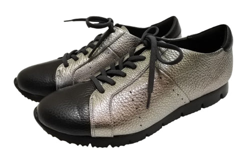 【arui_toe 57502 チタン】本革コンフォートスニーカー