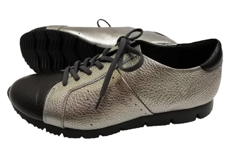 【arui_toe 57502 チタン】本革コンフォートスニーカー