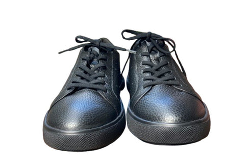 【arui_toe 57503 ブラック】イタリア産レザーコンフォートスニーカー