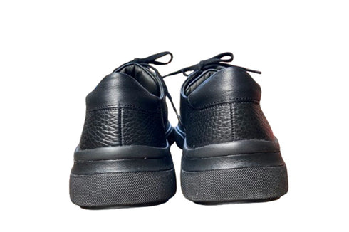 【arui_toe 57503 ブラック】イタリア産レザーコンフォートスニーカー