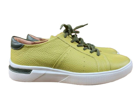 【arui_toe 57503 ピスタチオ】イタリア産レザーコンフォートスニーカー