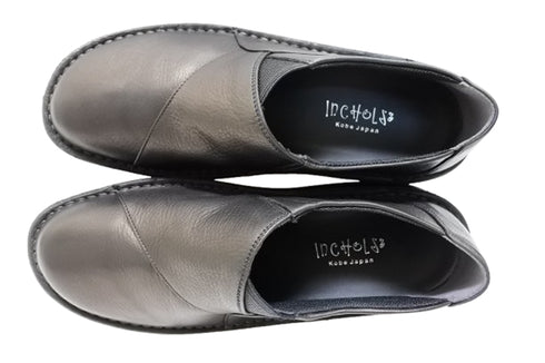 【インコルジェ 6001 ブラック】ライトソール カジュアルデザインシューズ
