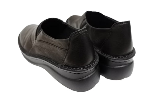 【インコルジェ 6001 ブラック】ライトソール カジュアルデザインシューズ