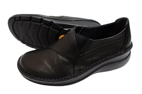 【インコルジェ 6001 ブラック】ライトソール カジュアルデザインシューズ