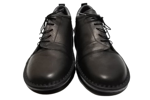 【インコルジェ 6004 ブラック】ライトソール サイド靴紐シューズ 丸紐タイプ
