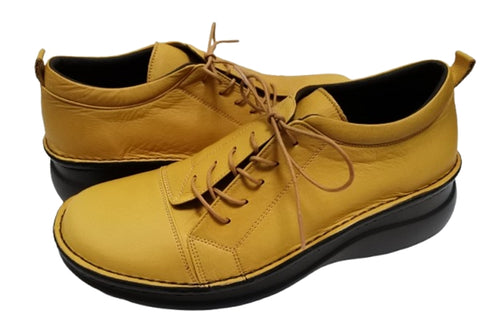 【インコルジェ 6004 キャメル】ライトソール サイド靴紐シューズ 丸紐タイプ