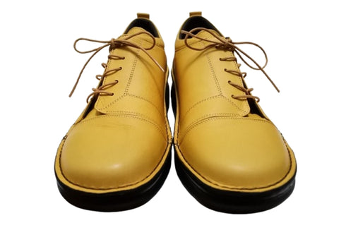 【インコルジェ 6004 キャメル】ライトソール サイド靴紐シューズ 丸紐タイプ