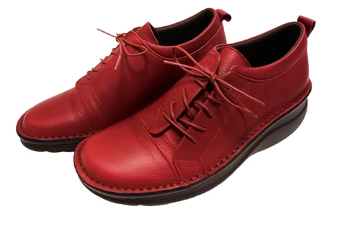 【インコルジェ 6004 ワイン】ライトソール サイド靴紐シューズ 丸紐タイプ