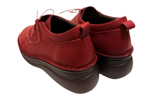 【インコルジェ 6004 ワイン】ライトソール サイド靴紐シューズ 丸紐タイプ