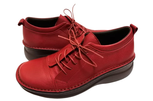 【インコルジェ 6004 ワイン】ライトソール サイド靴紐シューズ 丸紐タイプ