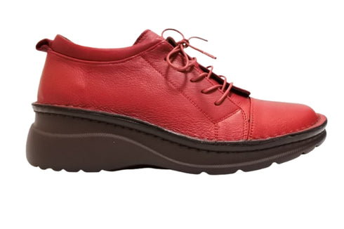 【インコルジェ 6004 ワイン】ライトソール サイド靴紐シューズ 丸紐タイプ