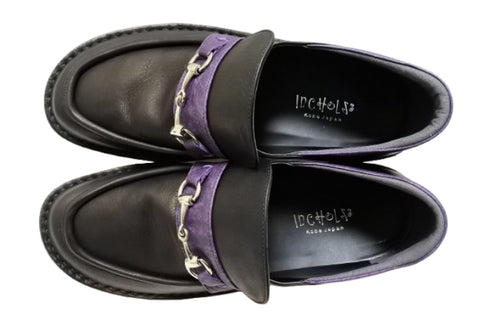 【インコルジェ 6010 ブラックコンビ】ライトソール ビットローファー