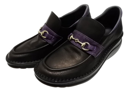 【インコルジェ 6010 ブラックコンビ】ライトソール ビットローファー