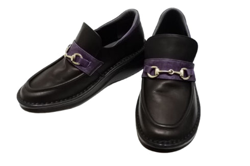 【インコルジェ 6010 ブラックコンビ】ライトソール ビットローファー