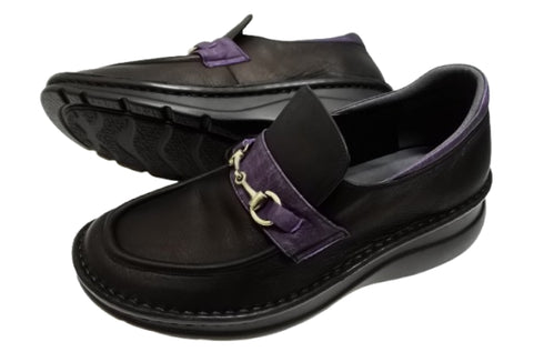 【インコルジェ 6010 ブラックコンビ】ライトソール ビットローファー