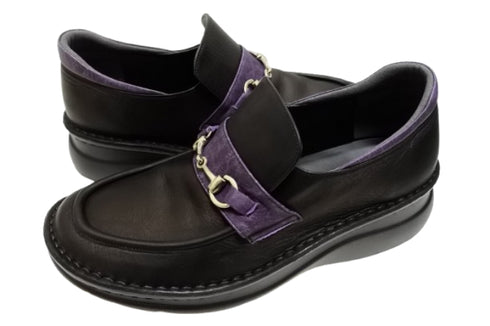 【インコルジェ 6010 ブラックコンビ】ライトソール ビットローファー